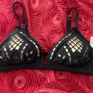 NWT Navy bikini top